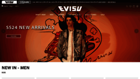 What Evisu.com website looks like in 2024 