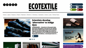 What Ecotextile.com website looks like in 2024 