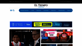 What Eltiempo.pe website looks like in 2024 
