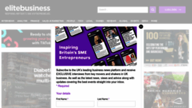 What Elitebusinessmagazine.co.uk website looks like in 2024 