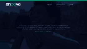 What Encova.com website looks like in 2024 
