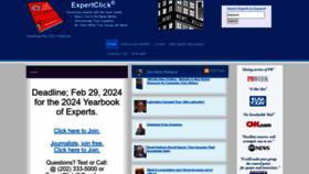 What Expertclick.com website looks like in 2024 