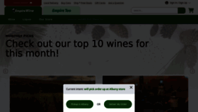 What Empirewine.com website looks like in 2024 