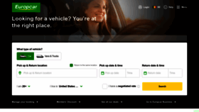 What Europcar.be website looks like in 2024 