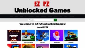 What Ezpzunblockedgames.com website looks like in 2024 
