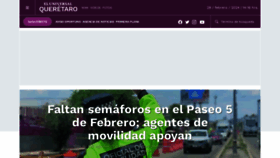What Eluniversalqueretaro.mx website looks like in 2024 
