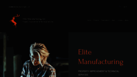 What Elitemanufacturingllc.com website looks like in 2024 