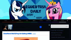 What Equestriadaily.com website looks like in 2024 