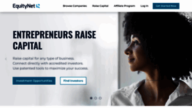 What Equitynet.com website looked like in 2024 (1 year ago)