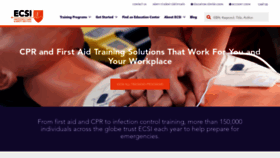 What Ecsinstitute.org website looked like in 2024 (2 years ago)