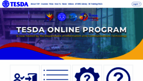 What E-tesda.gov.ph website looks like in 2024 