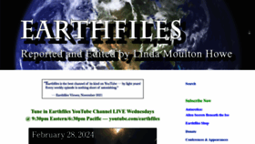 What Earthfiles.com website looks like in 2024 