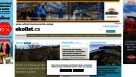 What Ekolist.cz website looks like in 2024 