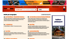 What Euroinfopage.lv website looks like in 2024 