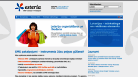 What Esteria.eu website looked like in 2024 (1 year ago)