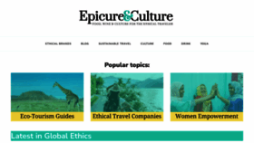 What Epicureandculture.com website looks like in 2024 