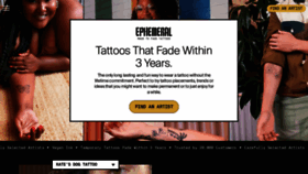 What Ephemeral.tattoo website looks like in 2024 