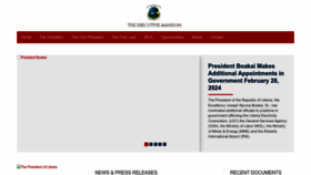 What Emansion.gov.lr website looks like in 2024 