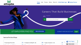What Ethiojobs.net website looks like in 2024 