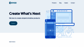 What Evozi.com website looks like in 2024 