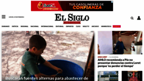 What Elsiglodedurango.com.mx website looks like in 2024 