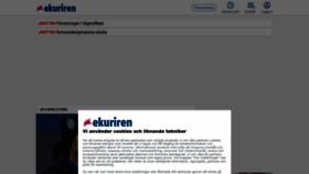 What Ekuriren.se website looks like in 2024 