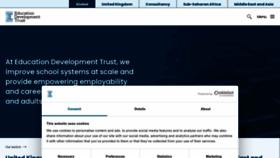 What Educationdevelopmenttrust.com website looked like in 2024 (1 year ago)