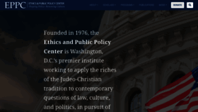 What Eppc.org website looks like in 2024 