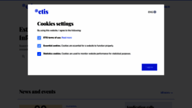 What Etis.ee website looks like in 2024 