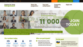 What Erasmus-entrepreneurs.eu website looks like in 2024 