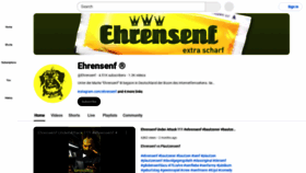 What Ehrensenf.de website looks like in 2024 