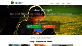 What Epubor.com website looks like in 2024 