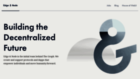 What Edgeandnode.com website looked like in 2024 (1 year ago)