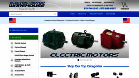 What Electricmotorwarehouse.com website looks like in 2024 
