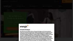 What Energis.de website looks like in 2024 