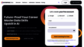 What Enterprisedna.co website looked like in 2024 (1 year ago)