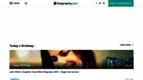 What Ebiographypost.com website looks like in 2024 