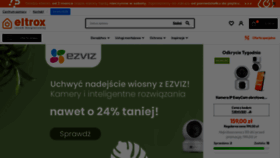 What Eltrox.pl website looks like in 2024 