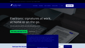What Eversign.com website looks like in 2024 