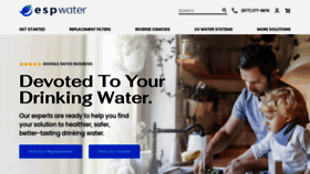 What Espwaterproducts.com website looks like in 2024 