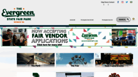 What Evergreenfair.org website looks like in 2024 