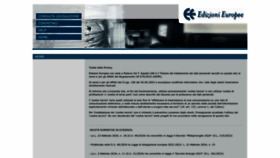What Edizionieuropee.it website looks like in 2024 