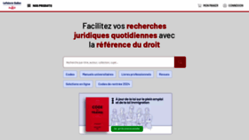 What Editions-dalloz.fr website looks like in 2024 