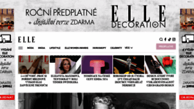 What Elle.cz website looked like in 2024 (1 year ago)