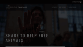 What Endthecageage.eu website looked like in 2024 (1 year ago)