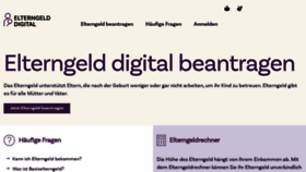 What Elterngeld-digital.de website looks like in 2024 