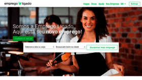 What Empregoligado.com.br website looks like in 2024 