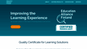 What Educationalliancefinland.com website looks like in 2024 