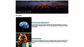 What Eco-usa.net website looks like in 2024 
