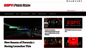 What Espnpressroom.com website looks like in 2024 